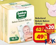BEBELAND BEBEK BAKIM ÖRTÜSÜ 10'LU
